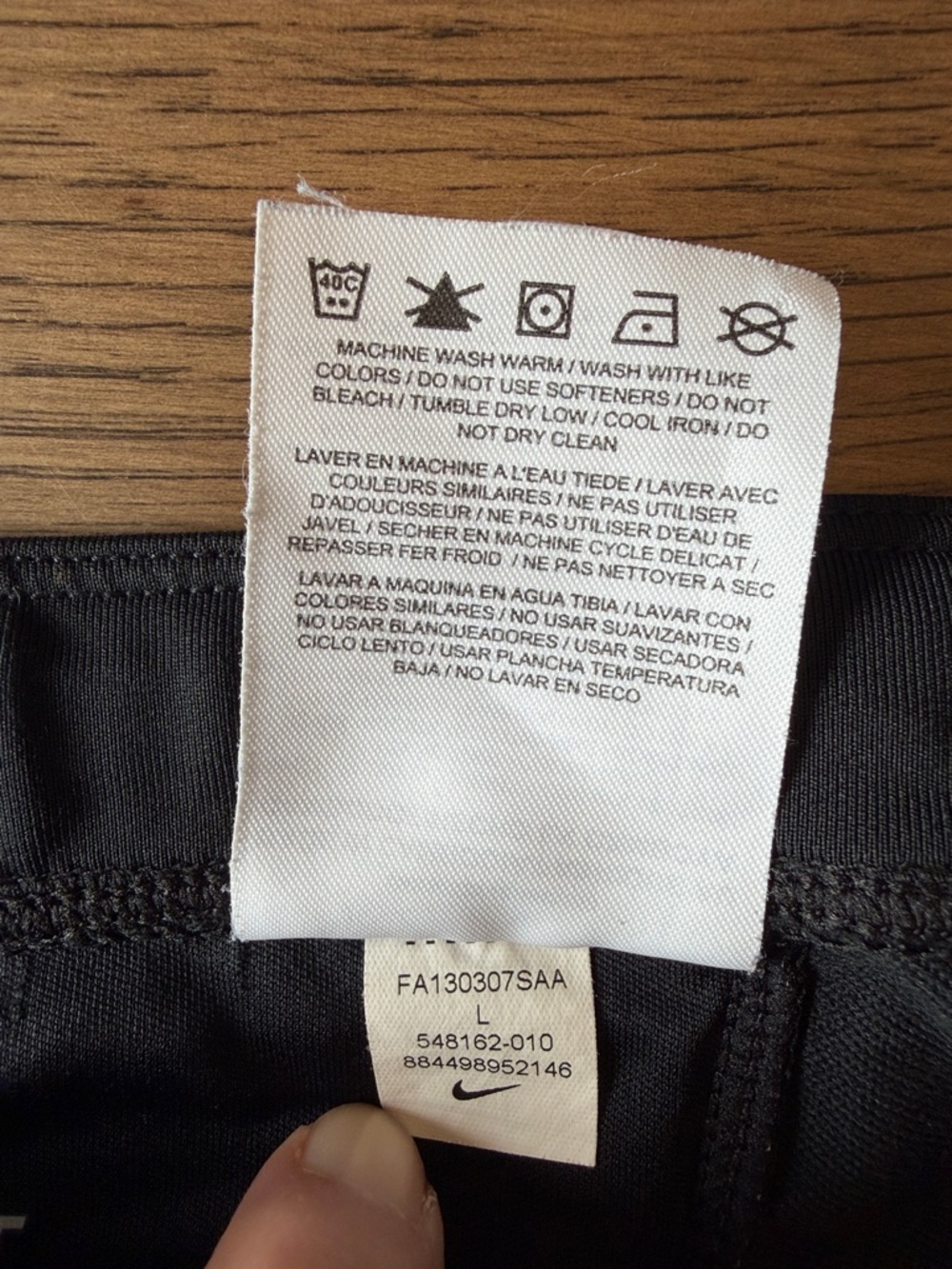 Nike Dri-Fit Running Pants Women's Large Black - Picture 13 of 13